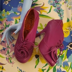 Irregular choice rosette booties